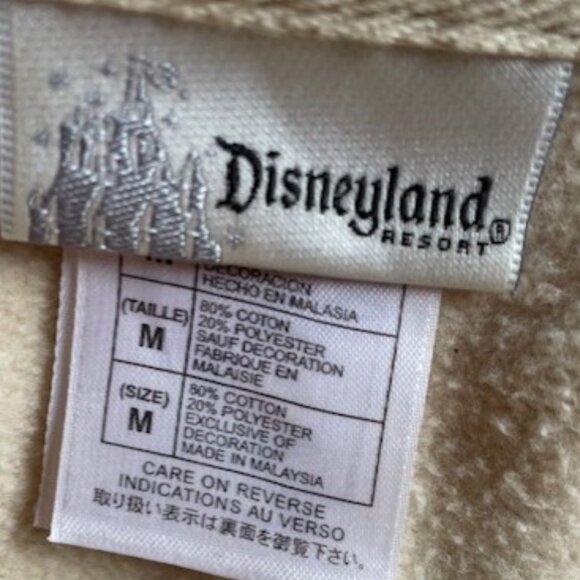 Disney Women's Mickey Mouse Cream Zippered Hoodie Size M - Picture 7 of 7